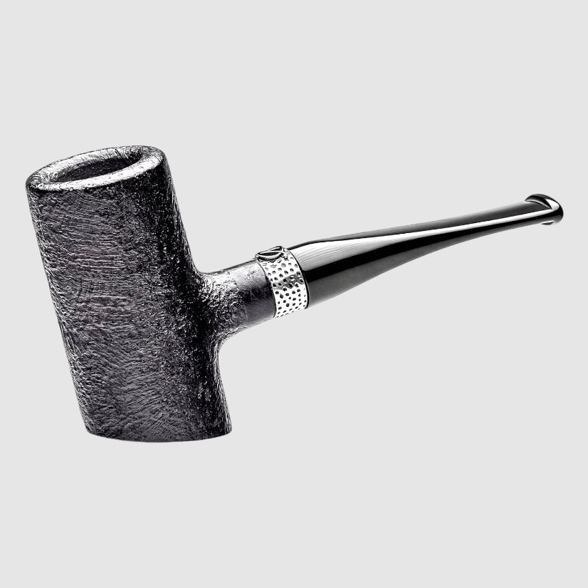 Erik Nording Silver Classic Poker Pipe Sandblast - Click Image to Close